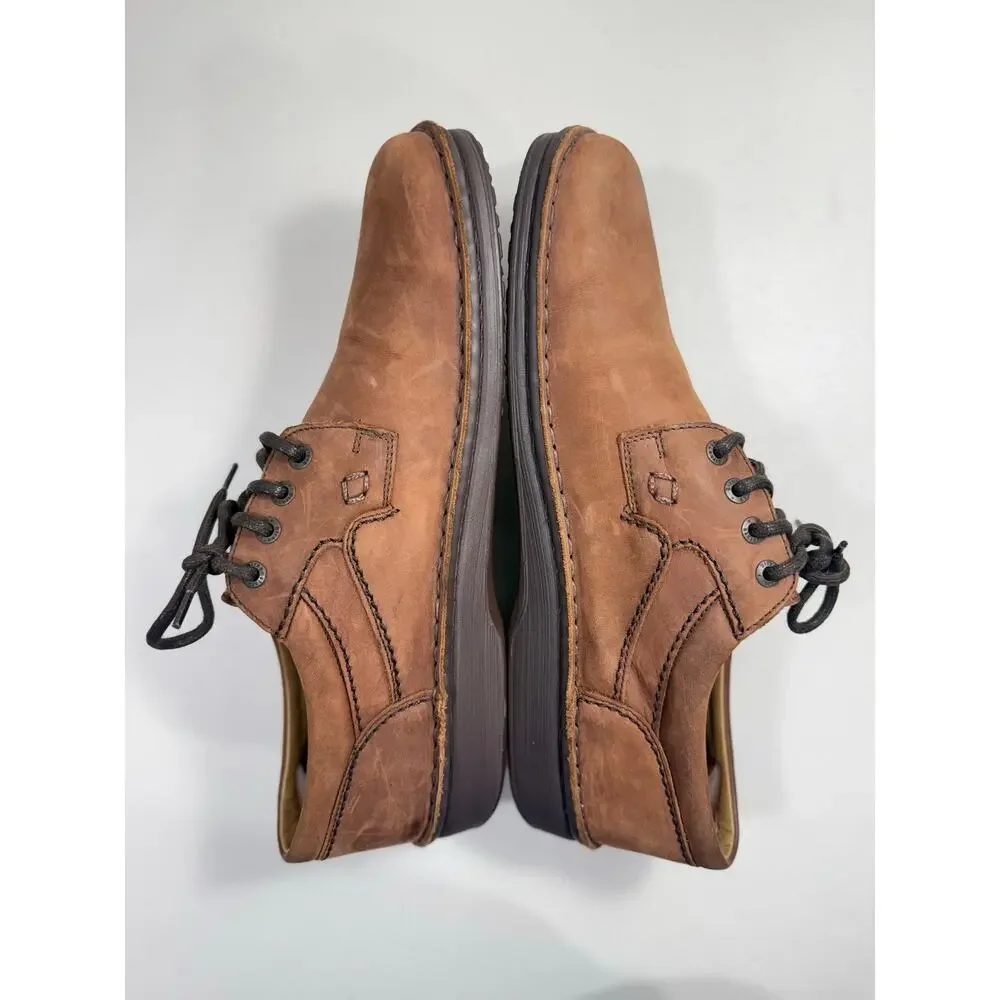 Birkenstock Brown Leather Lace Up Oxford Loafers Men’s EU 45 US 11 Made Germany
